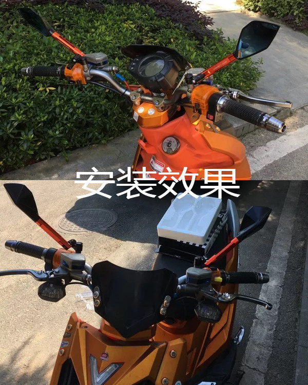 Supply motorcycle scooter moped modified rearview mirror Yamaha Sports car reflector extra large rearview mirror