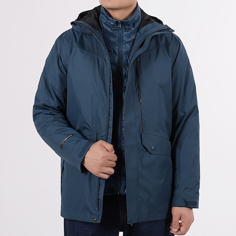 Pathfinder jacket men's 19 autumn and winter outdoor waterproof warm down three-in-one jacket TAWH91737