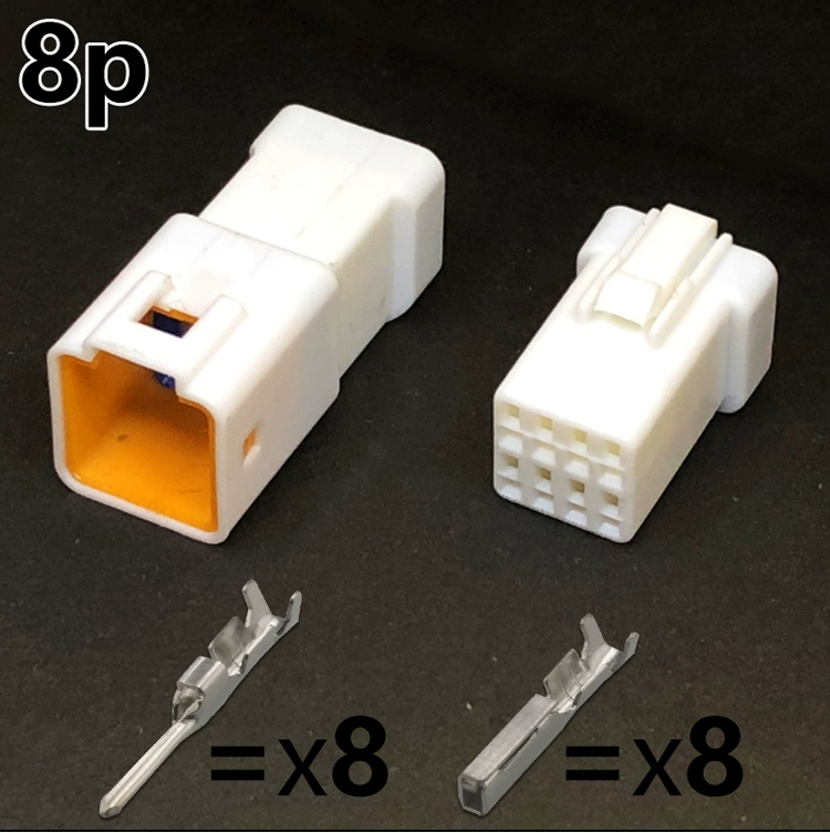 JST loại gương chiếu hậu ô tô cắm 2 lỗ kết nối chống thấm nước 4 lõi micro kết nối điện năng đảo ngược hình ảnh