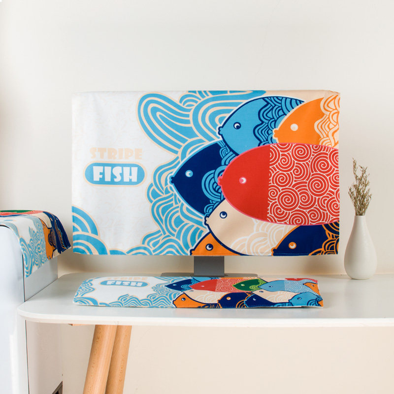 Computer cover cover home cute desktop all-in-one monitor screen cover main keyboard dust cloth dust cover