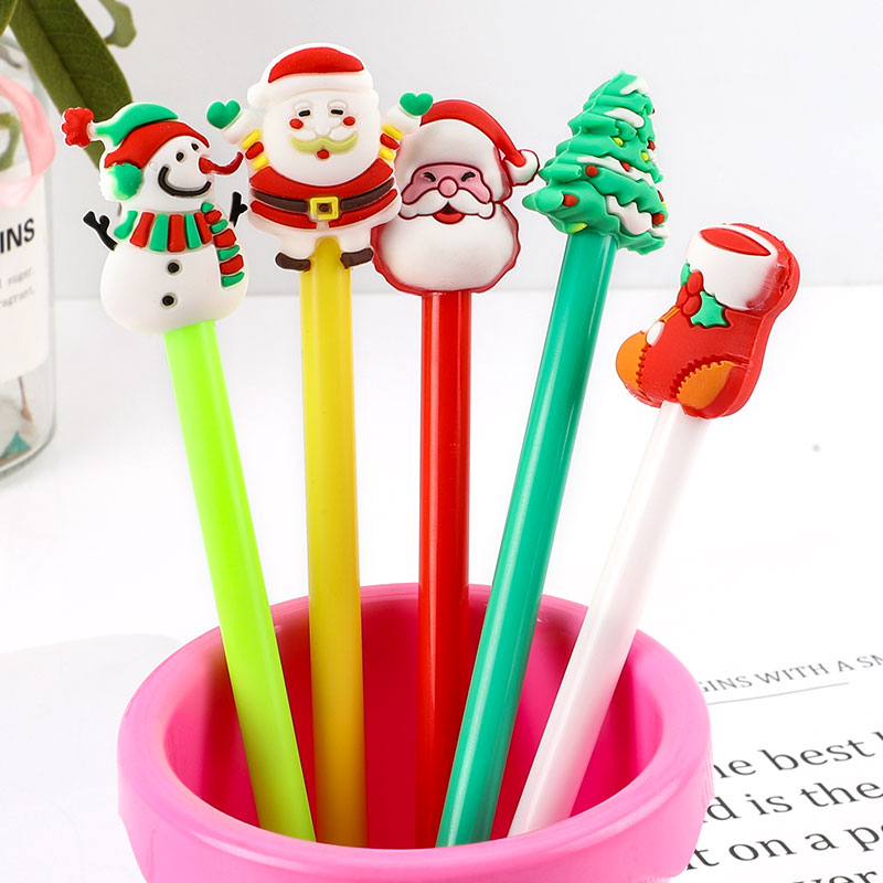 Cartoon Office Pen Black Candy Color Signature Pen Student-pen Students Stationery Elementary School Elementary Students to do LOGO