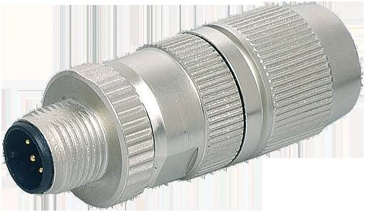 Spot 7000-14521-0000000 male straight head 4 core metal shield D-coded CODE 5 core needle