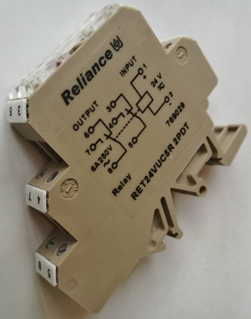Spot original RELIANCE Ruilian 769029 RET24VUC5R 2PDT ultra-thin rail installation relay