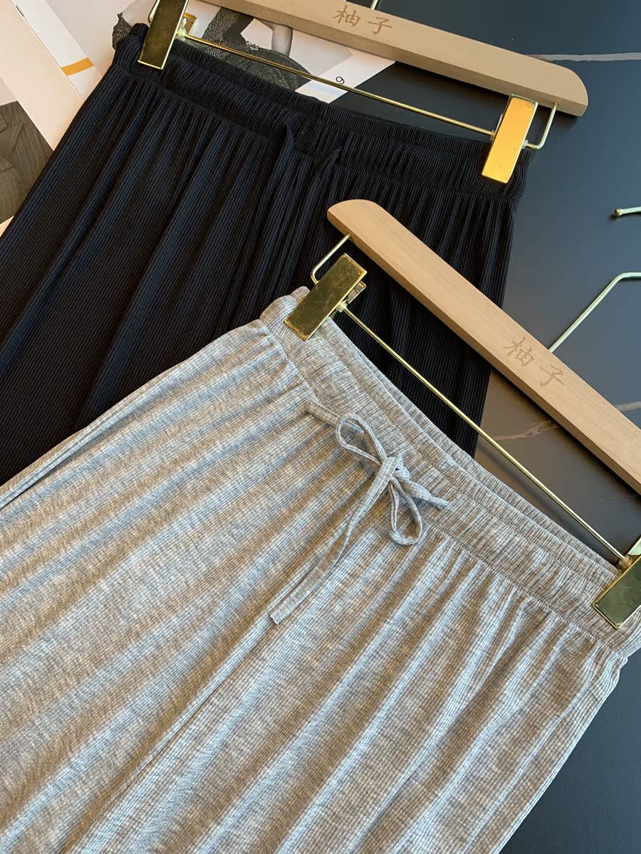 Upper body seconds bigger and long legs ~ Guest for fabric pituitary and skinny women casual pants Early autumn new