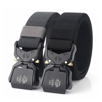 Outdoor tactical belt mens Cobra stretch nylon sports belt womens canvas casual pants belt training inner belt