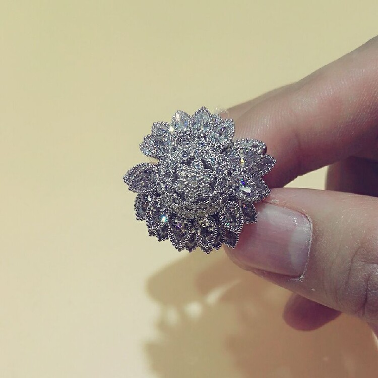 Bague Femme en Alliage argent plaque plaque or - Ref 3087948 Image 18