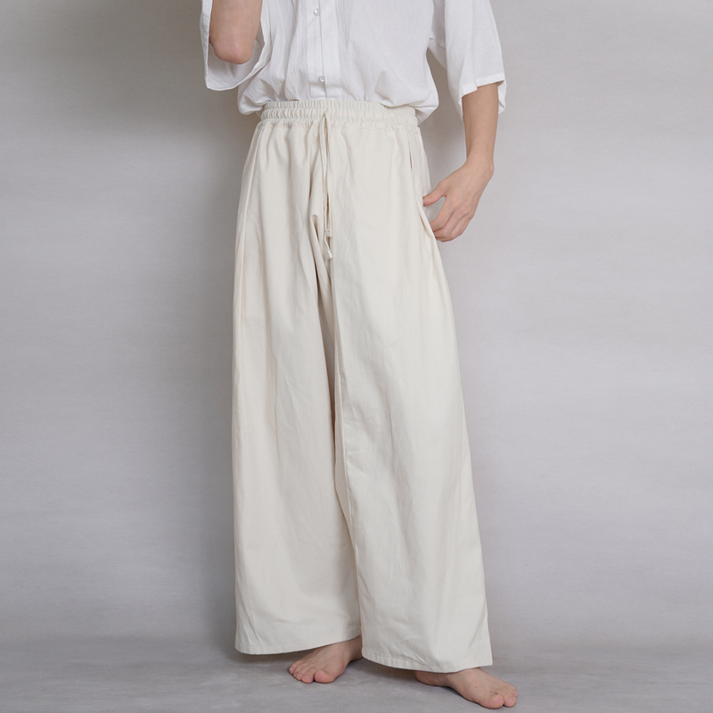 Qingshan Hanfu Improved Ming-Style Pants, Pure Cotton Crotch Pants, Large Crotch Pants, Traditional Chinese Style Pants for Men and Women, Spring and Autumn Models Qingshan Hanfu Improved Ming-Style Pants, Pure Cotton Crotch Pants, Large Crotch Pants, Traditional Chinese Style Pants for Men and Women, Spring and Autumn Models