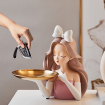 Light and luxurious entry to the door Key containing tray Swaying Pieces Living-room Table Shoes Cabinet Decoration Joe New Residence Gift