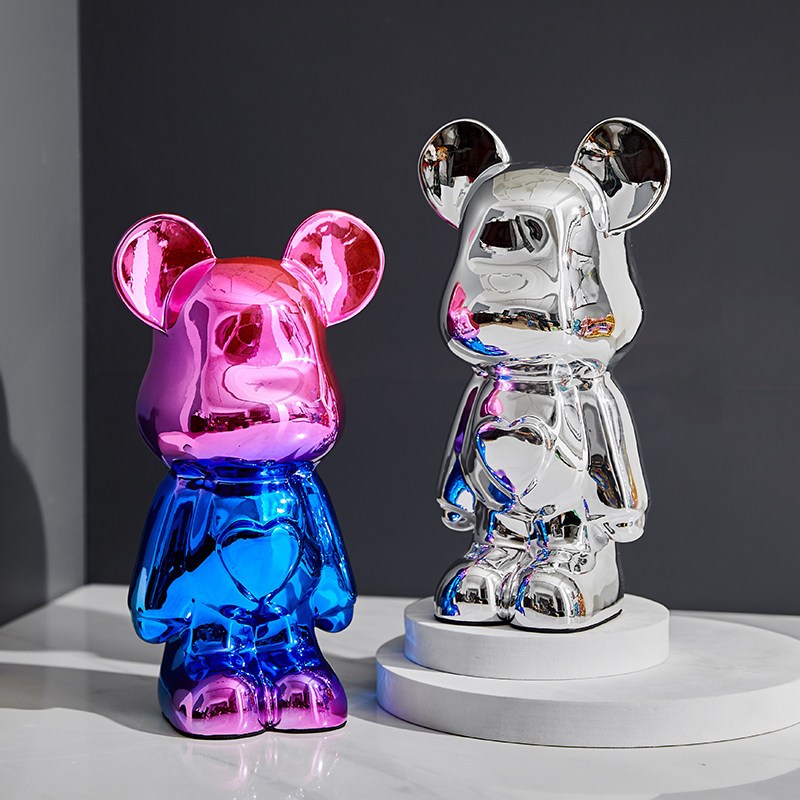 Light Extravagant Violent Bear Swing Piece Living Room Desktop Cartoon Love Net Red Cub Paparazzi Adornment Jo Relocating New Residence Gift-Taobao