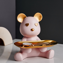 Creative Doorway Entrance to the family Xuanguan Key containing tray Pendulum Pieces Modern Living Room Table Decoration Jo Relocation New Residence Gift