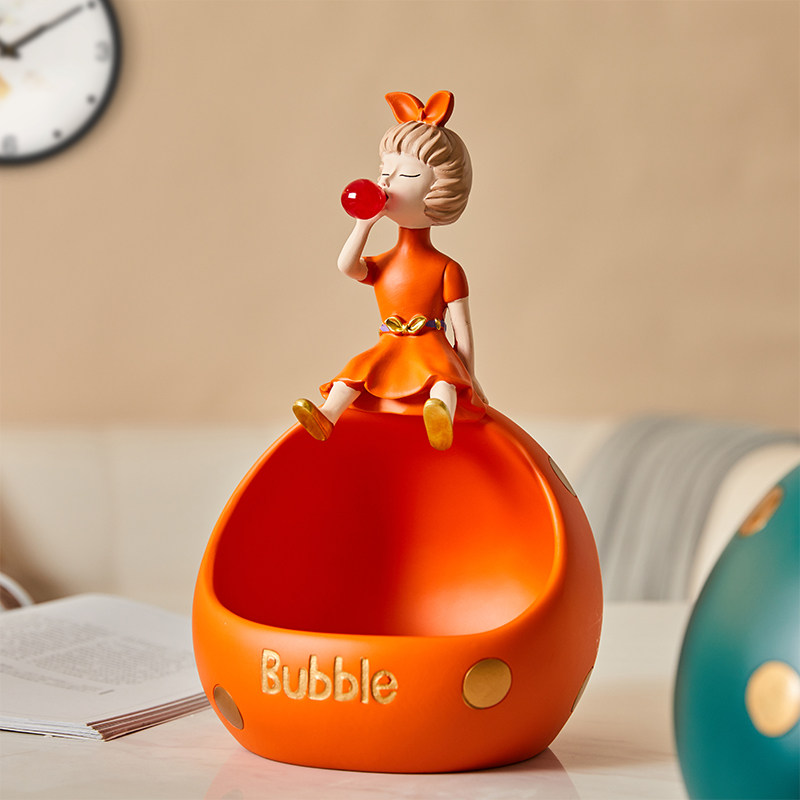 Bubble Girl in the house Entrance Door Key Containing Swing room Desktop Creative Decorative Jo Relocation New Residence Gift-Taobao