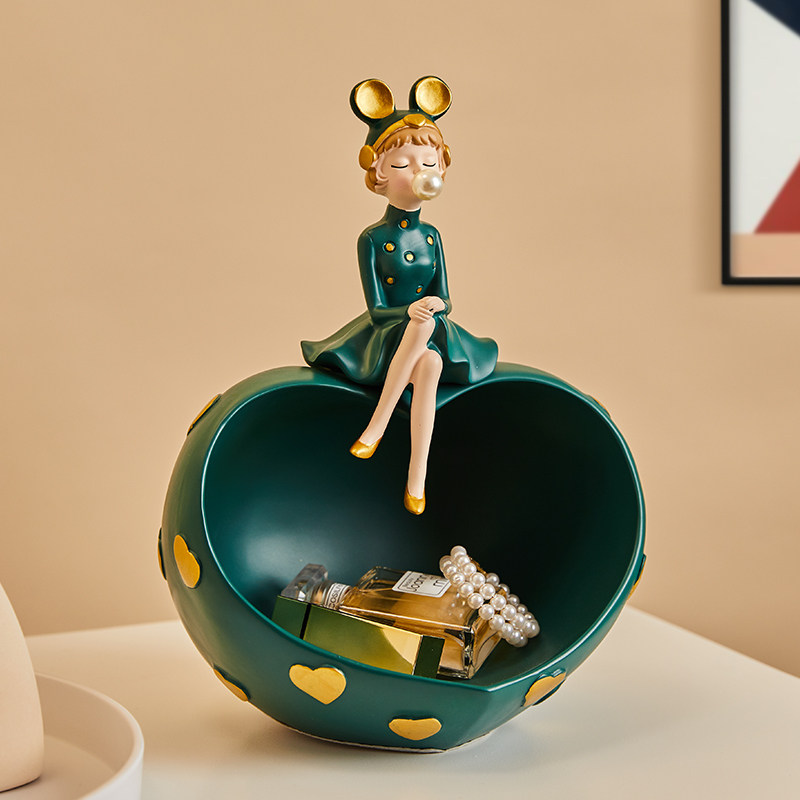 Creative Entrance to the door Key Entrance Key Containing Swing Piece Light Lavish Living Room Desktop Shoe Cabinet Decoration Joe New Residence Gift-Taobao