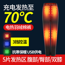 Electric heating down padded women Winter super thick cold storage special old lady northeast outer wearing and fattening to increase men and women