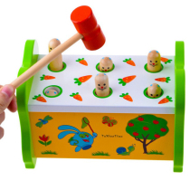 Childrens early education educational wooden large whack-a-mole boy baby infant percussion toy 1-2-3-6 years old