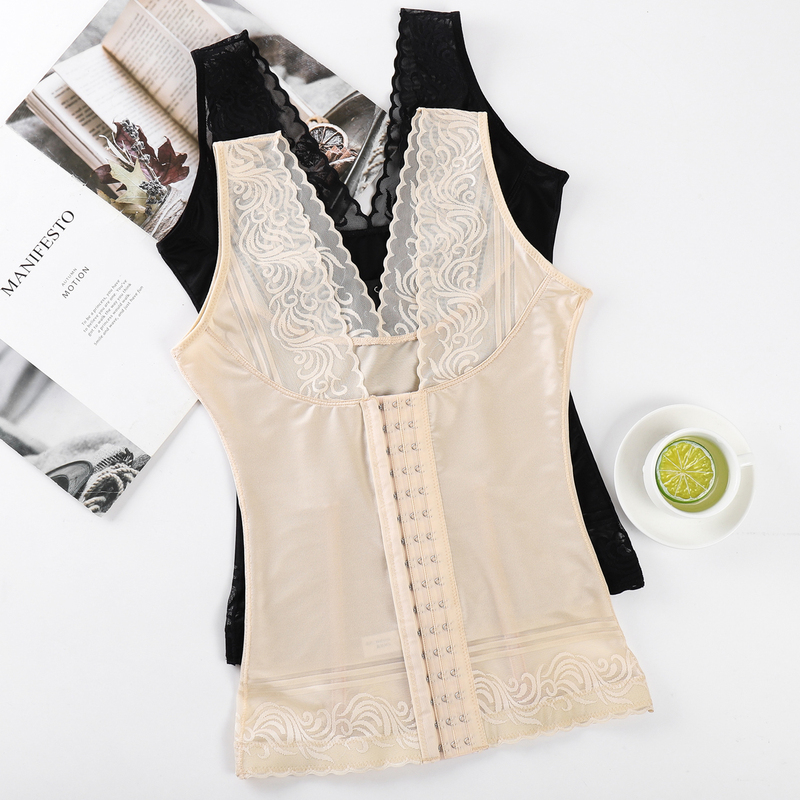 Shiyuzhi Genuine Button-Up Shapewear Vest for Waist Slimming, Body Shaping, Tummy Control, Waist Cinching, and Upper Body Shaping