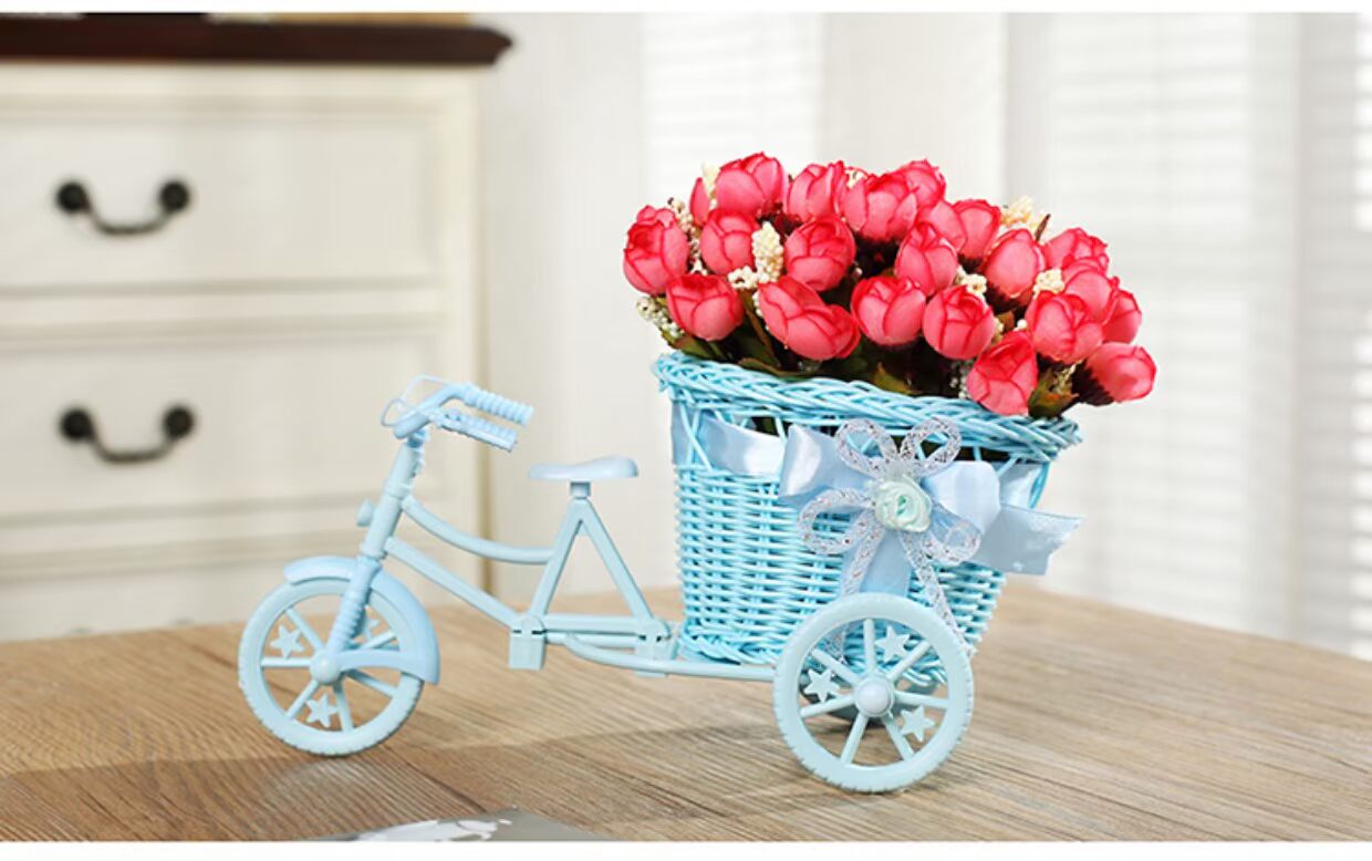 Mô phỏng hoa giả nổi nhỏ hiển thị trang trí phòng ngủ nhà phòng khách sáng tạo trang trí bàn ăn trong nhà giỏ hoa nhỏ trang trí phòng khách nhà cấp 4