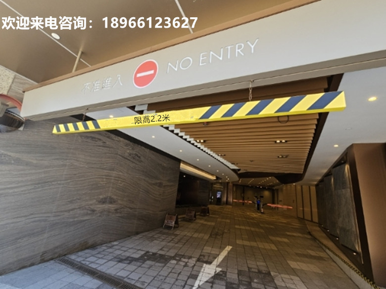 Underground Garage Elevated Pole Elevated Galvanized Steel Pipe Limit Pole Boom Road Double Door Rotating Gantry