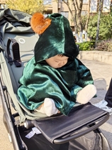 Baby baby silk velvet cape