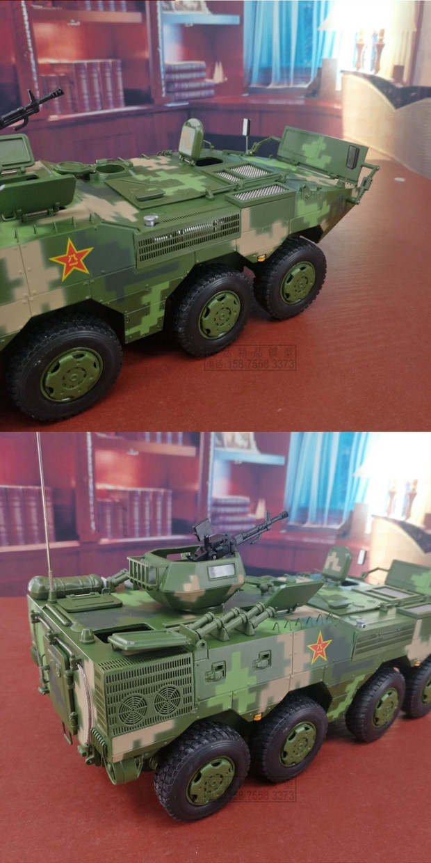 8 * 8 Xe chiến đấu bộ binh Chariot Mô hình chỉ huy xe bọc thép 8X8 Tất cả các xe tăng đồ chơi trẻ con