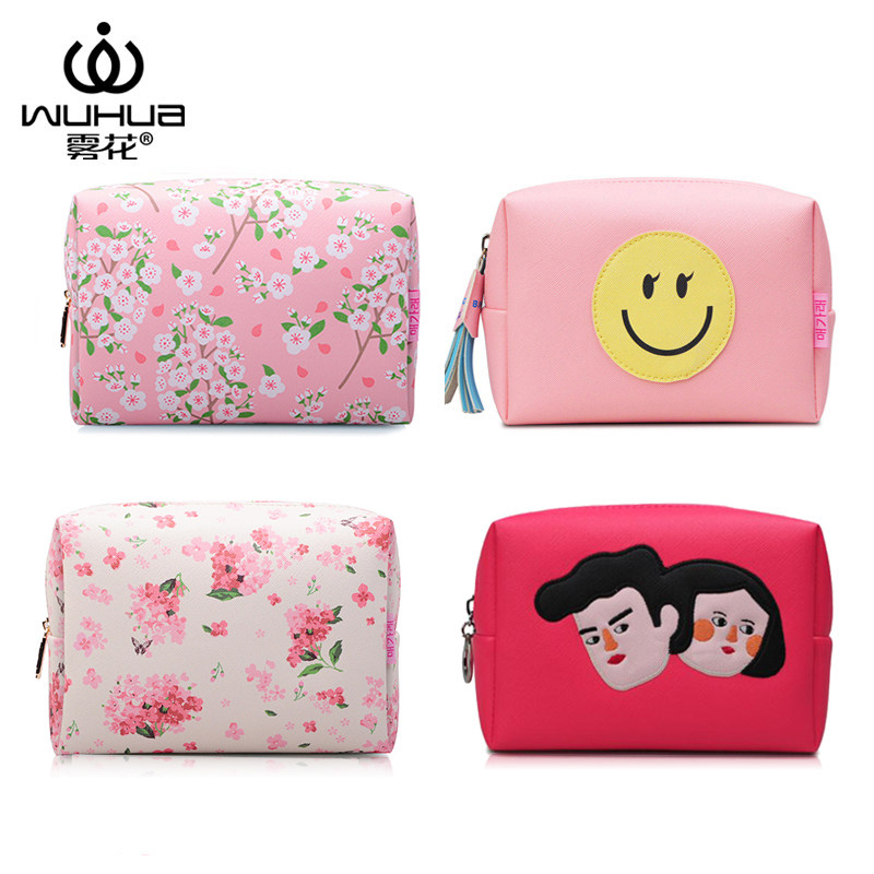 Cosmetic bag women's portable large-capacity small hand-held cosmetic bag lipstick cosmetic storage bag (discontinued special price)