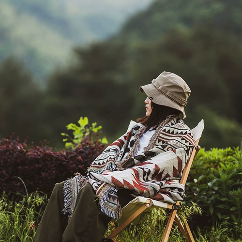 Изысканное комфортное этническое удерживающее тепло одеяло для кемпинга для домашнего использования, полотенце, ковер, этнический стиль