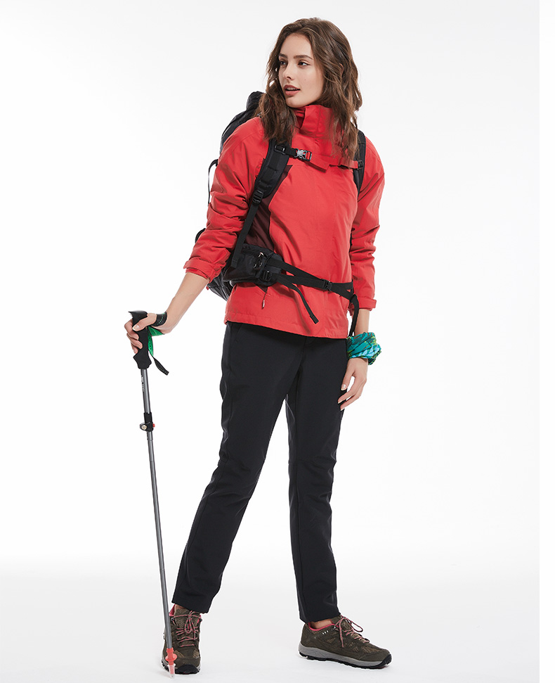 Mu Gaodi đi bộ ngoài trời hợp kim nhôm gấp thanh leo núi đi bộ dính kính viễn vọng chống mòn khóa trekking cực lạnh núi - Gậy / gậy gậy trượt tuyết