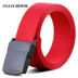Chiến thuật Bird Allergy Defense SpongeBob Red Belt Automatic Smooth Buckle Men Belt Quà cưới ngoài trời Quần F7 dây lưng nam Thắt lưng