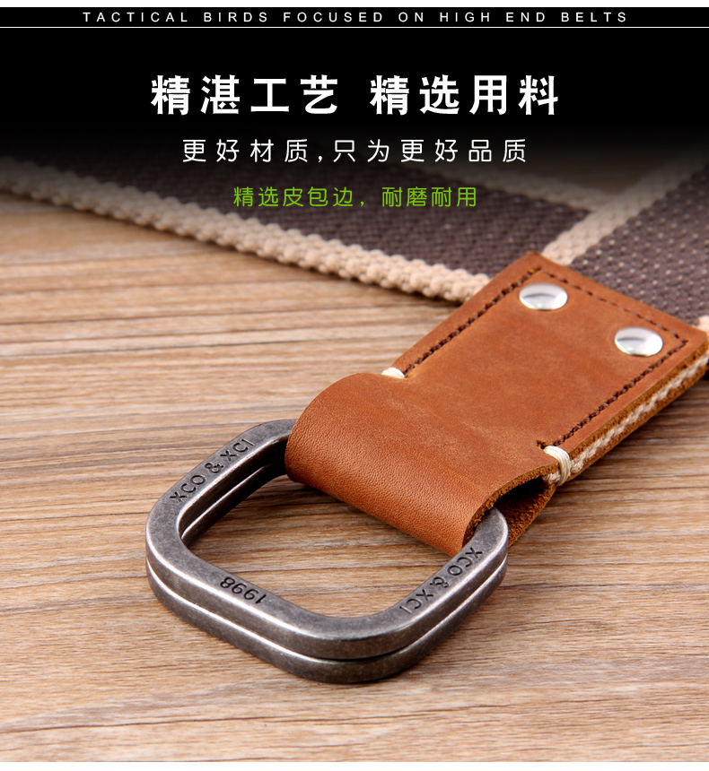 ZSJAY chiến thuật chim đàn ông đai vải nylon vành đai chiến thuật nam ZS-S4 (phiên bản nâng cấp) - Thắt lưng đai siết eo
