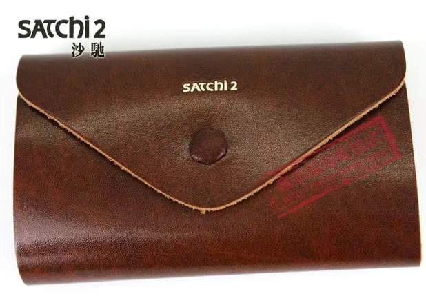 Ví SATCHI Saatchi [Bộ đếm] Hộp đựng khóa da nam thời trang MS621033-42 ví móc chìa khóa