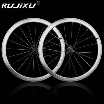 Retro Silver Road Wheel Set 700C120 Bearing Hub 40/50mm High Frame V/C Disc Brake Aluminum Alloy