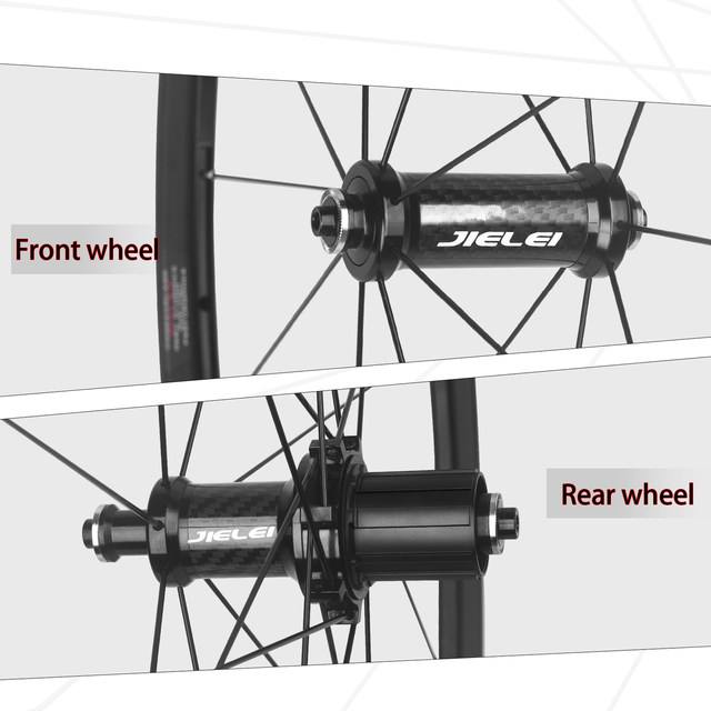 700C Ultra-Light Carbon Fiber Tube 120 Loud Road Bicycle Wheel Set Rim Brake Double-Layer Aluminum Alloy 30/40/50mm