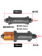 Rujixu Road Bike Ultralight Rim Brake Hub Ratchet 36t Bicycle V-Brake Hub Front 20 Rear 24 Holes