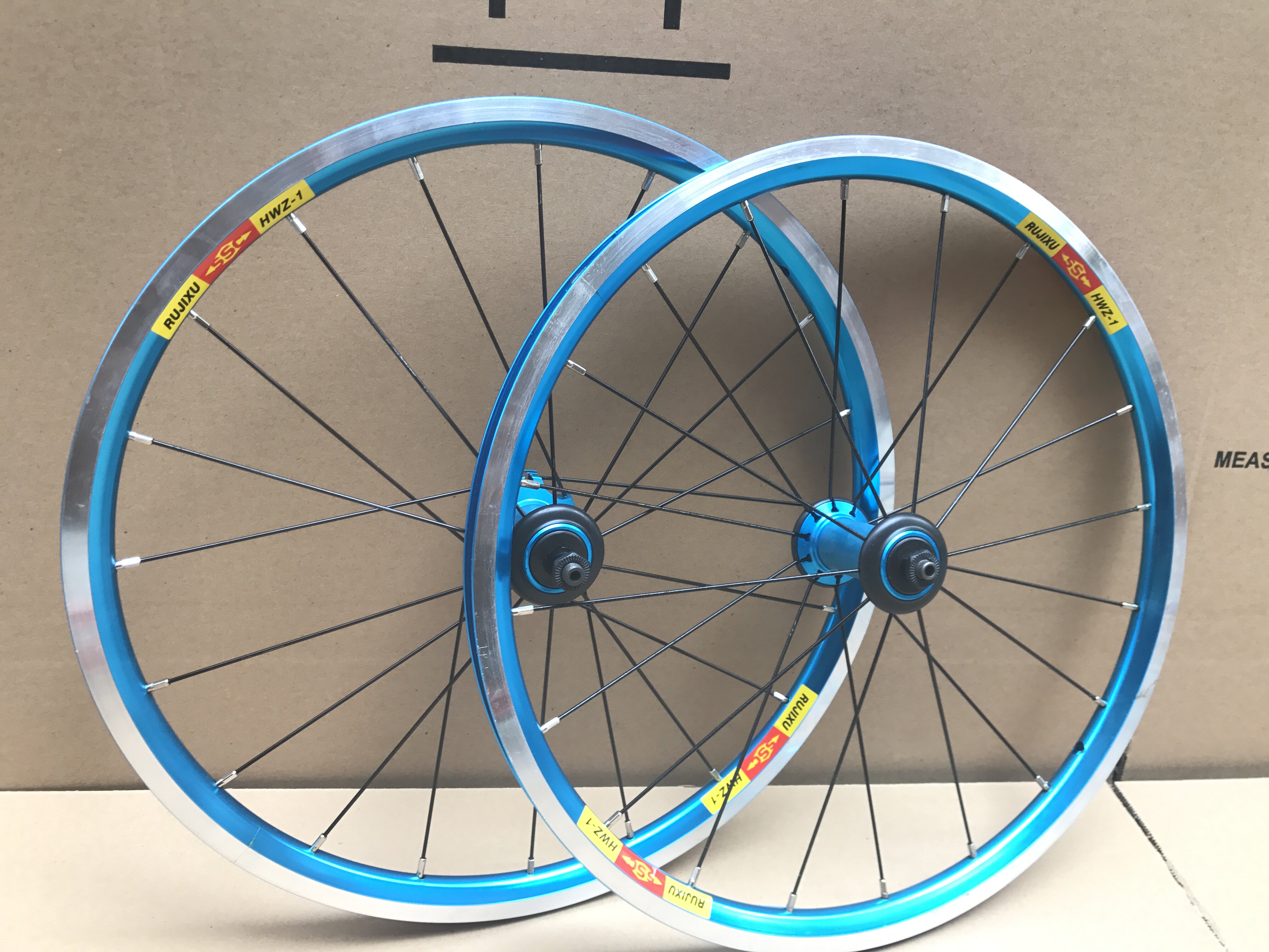 RUJIXU straight pull 20 inch v brake 5 Palin ultra light small wheel folding car 451 406 wheel set support 7 to 11 speed