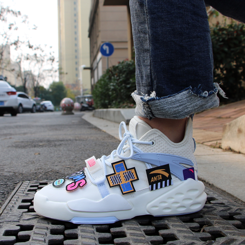 Ann Stepping Bully Board Shoes 2021 Autumn Winter New Korean Version Fashion Trends Light Non-slip Casual Sneaker Lovers Shoes
