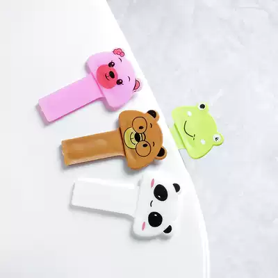 Creative cute cartoon toilet holder Convenience toilet handle lid opener clamper Holder Holder