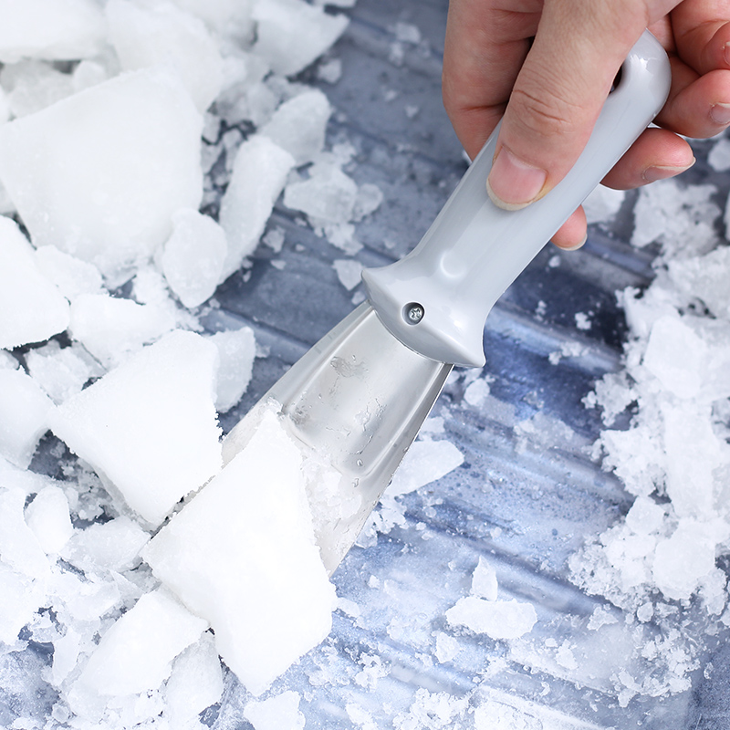 Q Ice shovel Stainless steel freezer de-creative refrigerator Plastic de-icer Household kitchen cleaning gadget Ice shovel