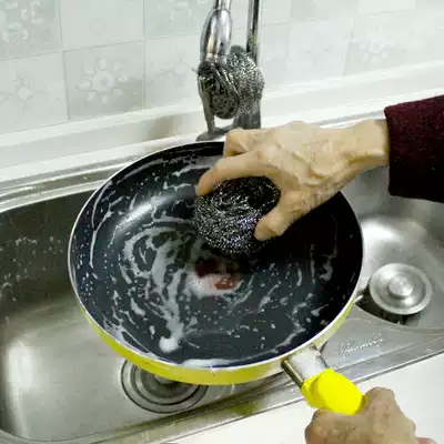 Large stainless steel wire ball 45g kitchen washing pot brush pot non-rust decontamination cleaning ball wire ball brush