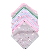 Baby gauze towel 0-24 months childrens small square towel cotton washcloth newborn handkerchief baby saliva towel