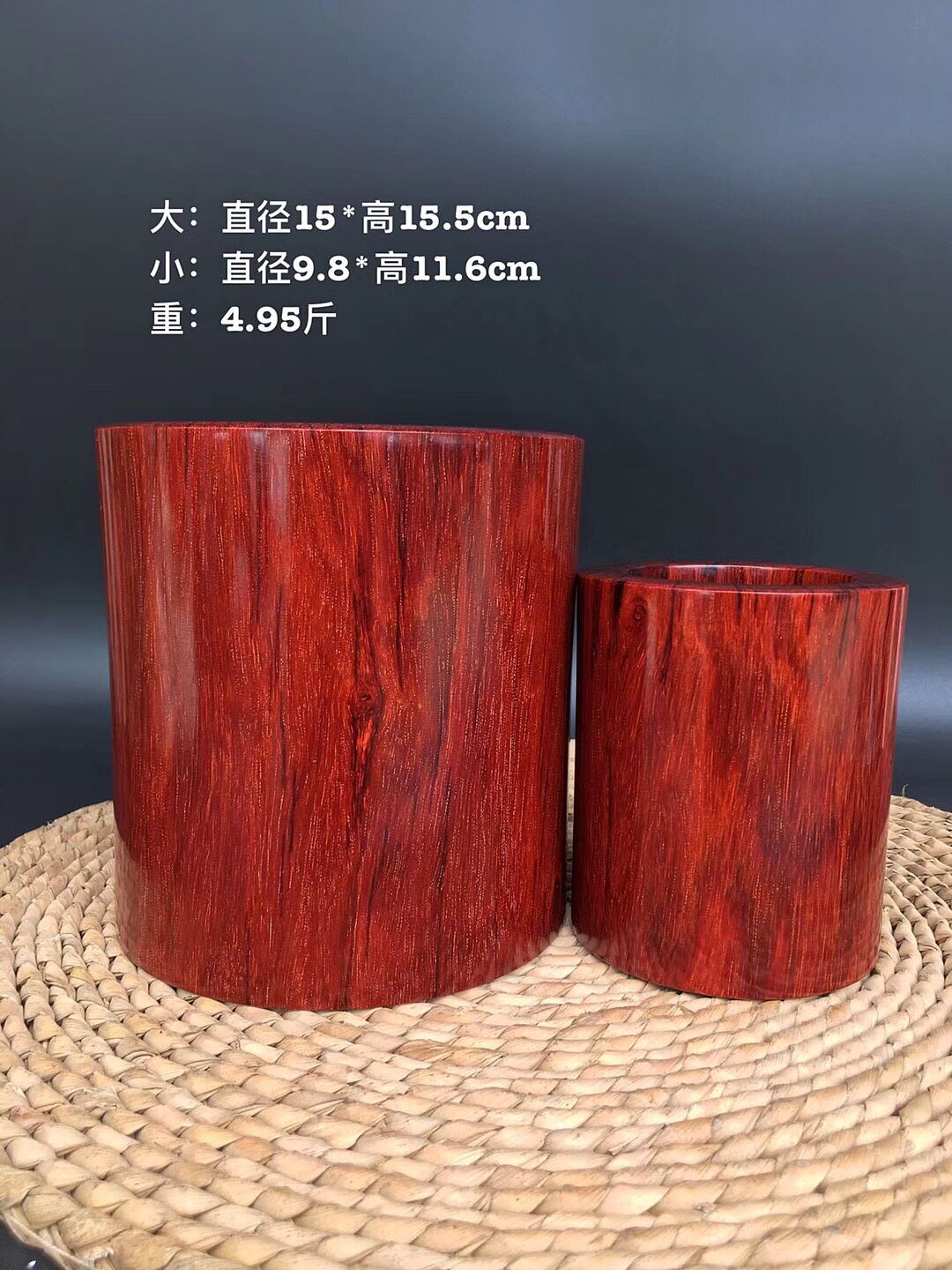 Boutique bursting with coarse Venus pen holder India small leaf purple sandalwood large caliber pen holder high oil and close without parquet