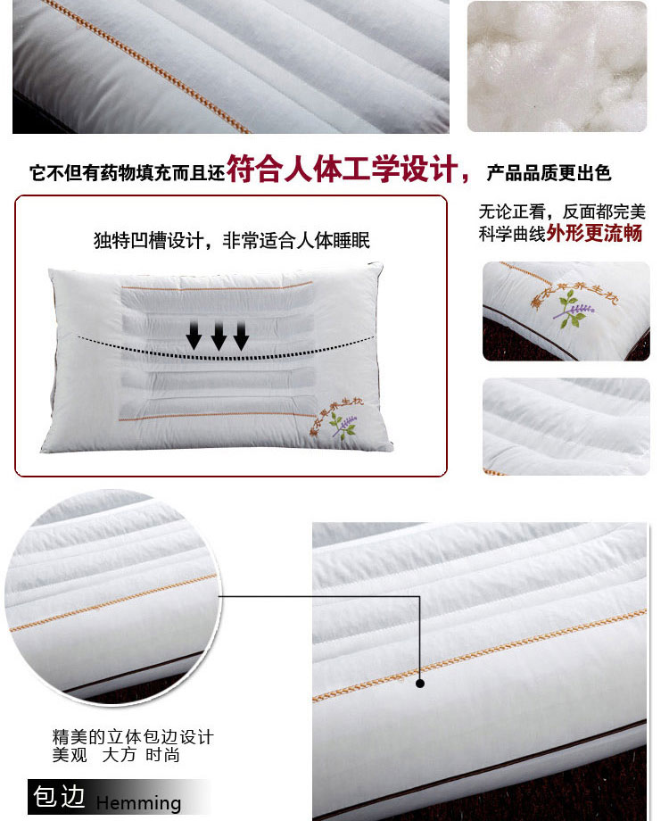Gối cặp học sinh trưởng thành gối chính hãng thoải mái ngủ một đầu toàn bộ trái tim cassia một tải gối chống giật mình