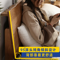 Meisei Wood Industry Solid Wood Bed Double Single Bedroom Nordic Furniture Day Style Log Minimalist Modern Style 1 8m15