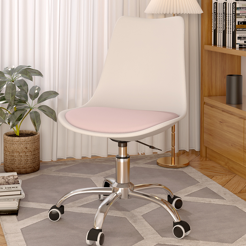 Fresh pure white back + powder pad [can be lifted and rotated] steel feet