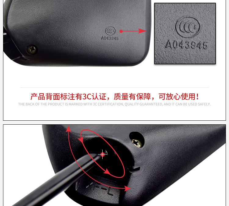 Áp dụng Haojue cánh mát mẻ DM125 HJ125-23 / HJ150-23A gương chiếu hậu xe máy gương - Xe máy lại gương gương xe máy kiểu