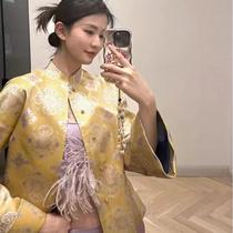 High-end customized by Shanghai old tailor Qiao Xins new Chinese style jacket Genuine Ziling Baohua Song brocade jacket