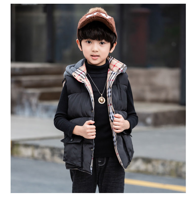 Boy cotton vest mùa thu đông 2018 mới cho trẻ em vest vest mùa đông dày ấm áp cho bé mặc vest thủy triều áo vest len bé trai mùa đông