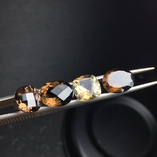 Прямоугольный драгоценный камень для кольца чайного цвета, инкрустация камня, кольцо, подвеска, серьги