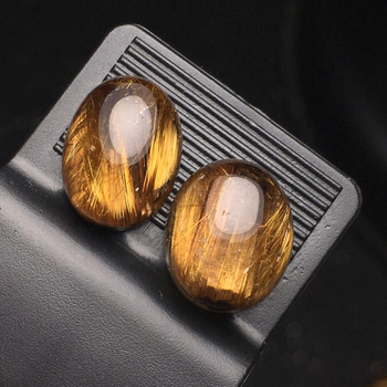 December 5 copper hair crystal ring surface loose stone large particles