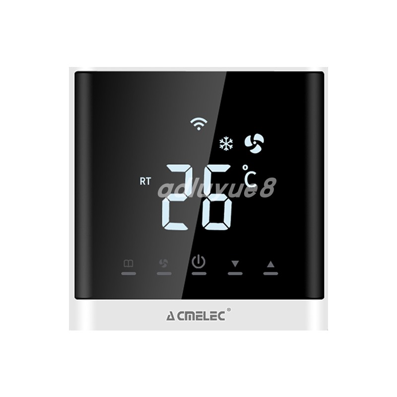 ACMELEC Yuemei Thermostat Water System Central Air Conditioning Fan Coil Controller LCD Panel Touch Key