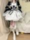 +Miss Rila+lolita black and white dress with sleeves OP medieval full spot