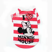 Quần áo thú cưng Nhật Bản Minnie Velvet áo phông rộng Mùa xuân và mùa thu Quần áo chó Teddy Shishi - Quần áo & phụ kiện thú cưng quần áo thú cưng giá sỉ